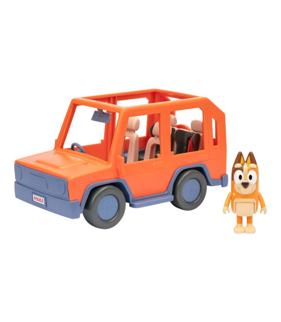 Bluey B&uuml;y&uuml;k Ara&ccedil; ve Chilli Fig&uuml;r Set (4x4)