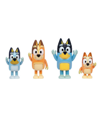 Bluey Fig&uuml;r Set (4 Adet) // Bluey ve Ailesi