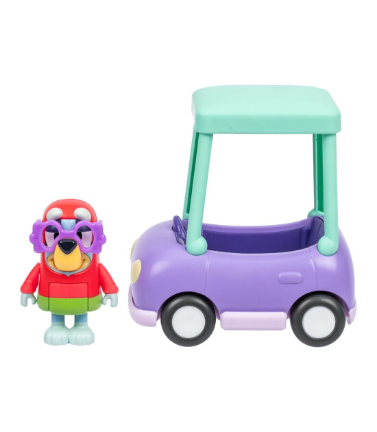 Bluey B&uuml;y&uuml;kannenin Arabası ve Janet Fig&uuml;r