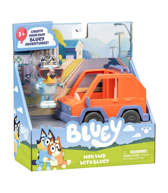 Bluey Ara&ccedil; ve Fig&uuml;r Set (4x4)