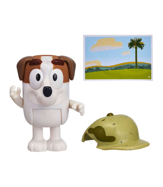 Bluey Tekli Figür ve Aksesuar Seti // Jack ve Army Hat