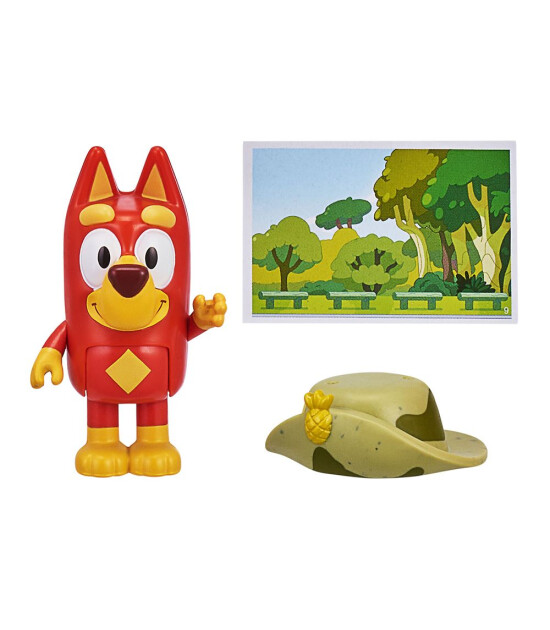 Bluey Tekli Figür ve Aksesuar Seti // Rusty ve Army Hat