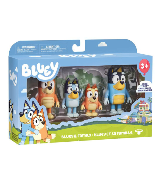 Bluey 4'l&uuml; Fig&uuml;r Seti - & Family 19201