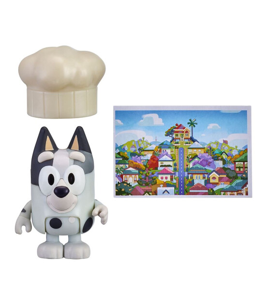 Bluey Tek Figür Aksesuarlı Set // Muffin ve Aşçı Şapkası