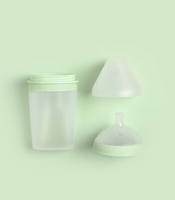 Borrn Silikon Antikolik Biberon Yedek Emzik (Yavaş Akış) // Yeşil