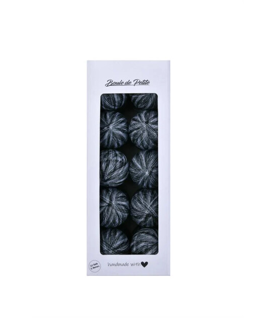 Boule De Petite Marble Black Işıklı Top Aydınlatma