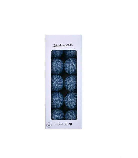 Boule De Petite Marble Navy Blue Işıklı Top Aydınlatma