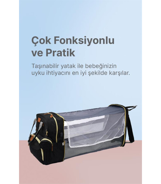 Boule De Petite Çok Fonksiyonlu Siyah Anne-Bebek Bakım Çantası