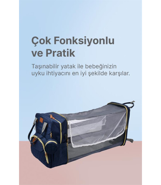Boule De Petite Çok Fonksiyonlu Lacivert Anne-Bebek Bakım Çantası
