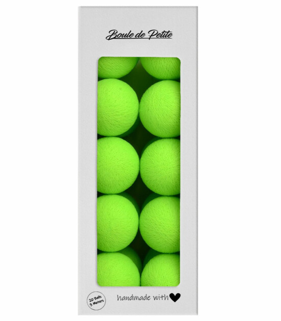 Boule De Petite Işık Topları / Neon Green