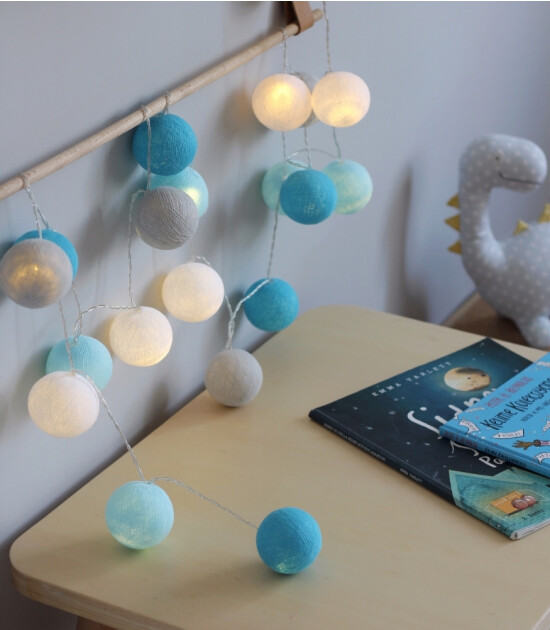 Boule De Petite Blue- Gray Işıklı Top