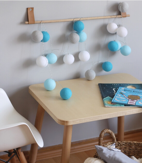 Boule De Petite Blue- Gray Işıklı Top