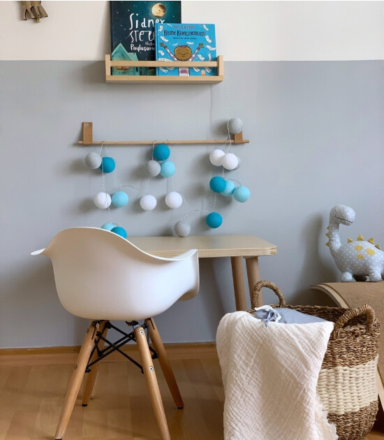 Boule De Petite Blue- Gray Işıklı Top