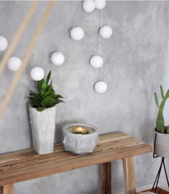 Boule De Petite Pure Whites Işıklı Top