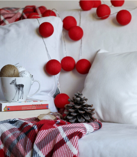 Boule De Petite Cherry Işıklı Top