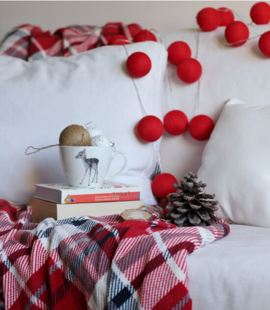 Boule De Petite Cherry Işıklı Top