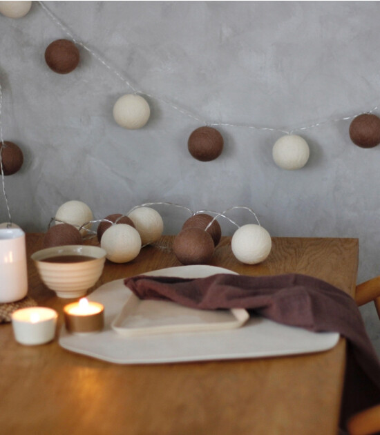 Boule De Petite Vanilla Işıklı Top