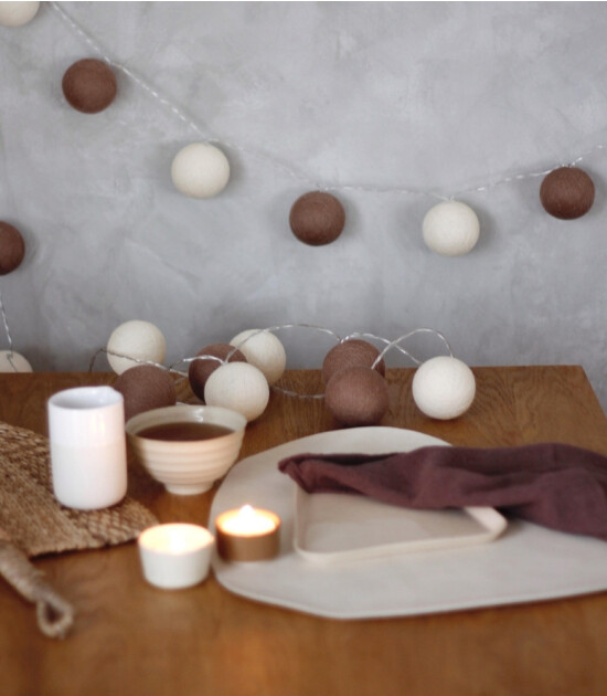Boule De Petite Vanilla Işıklı Top
