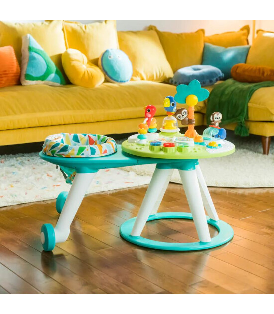 Bright Starts Around We Go 2 si 1 Gezintili Aktivite Merkezi ve Masa Tropic Cool
