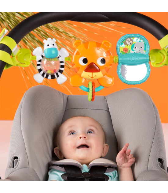 Bright Starts Müzikli Bebek Arabası ve Ana Kucağı Oyuncaklı Ön Bar