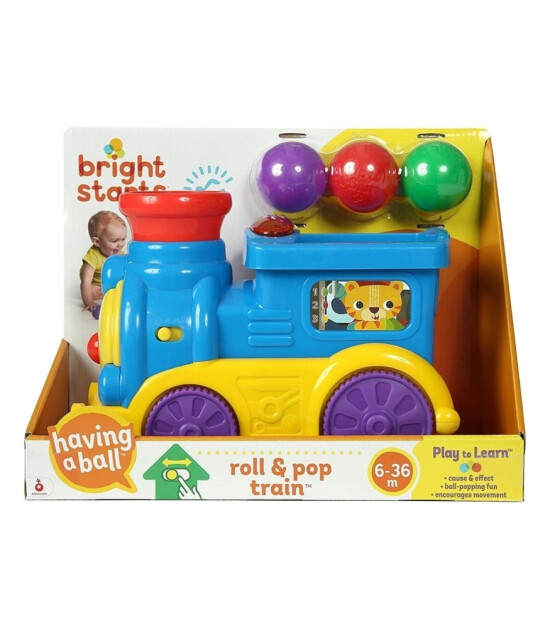Bright Starts Hab Roll & Pop Train