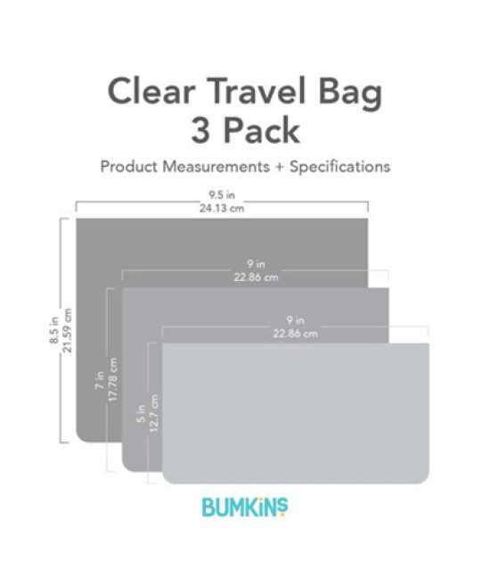 Bumkins Şeffaf Seyahat Çantası // Camp Gear