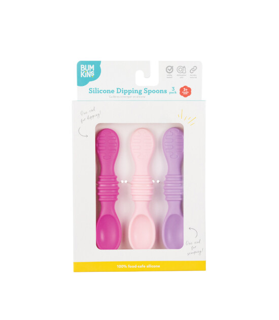 Bumkins Silicone Dipping Spoons - İlk Kaşık Setim // Lollipop