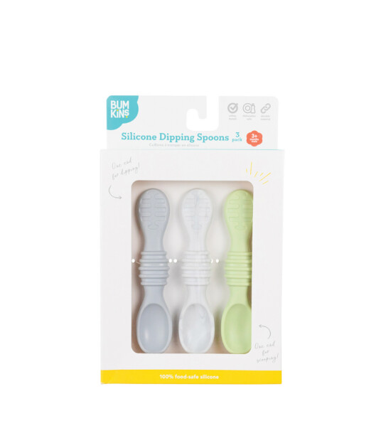 Bumkins Silicone Dipping Spoons - İlk Kaşık Setim // Taffy