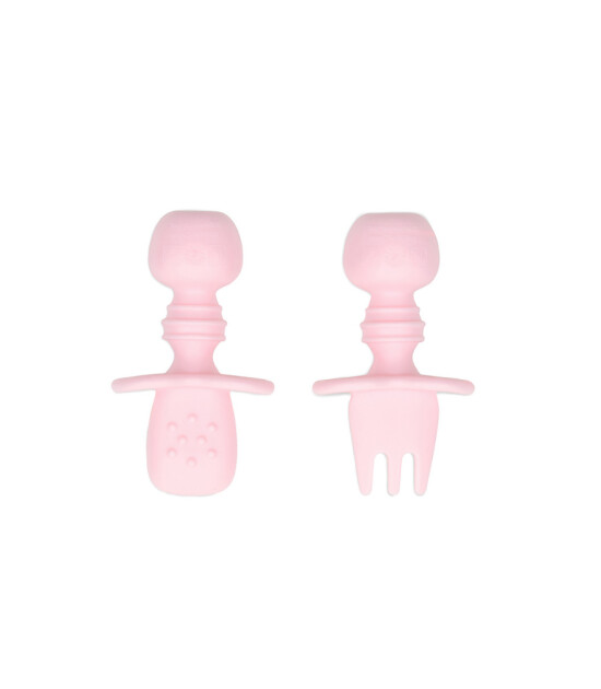 Bumkins Chewtensils İlk Kaşık &Ccedil;atal Setim // Pink