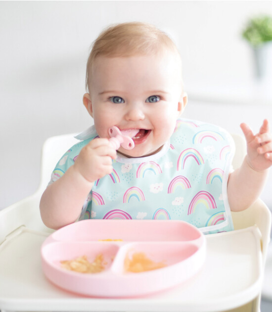 Bumkins Chewtensils İlk Kaşık &Ccedil;atal Setim // Pink