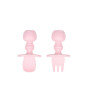 Bumkins Chewtensils İlk Kaşık Çatal Setim // Pink