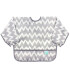 Bumkins Sleeved Bib Uzun Kollu Önlük // Grey Chevron