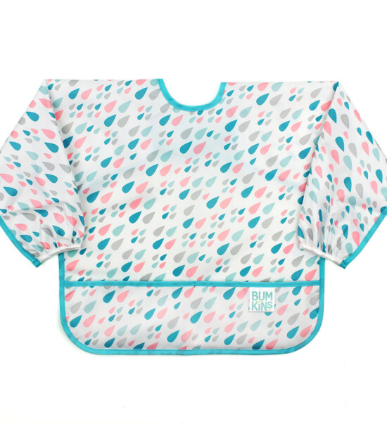 Bumkins Sleeved Bib Uzun Kollu Önlük // Raindrops