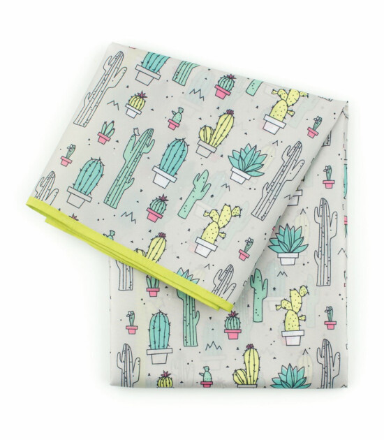 Bumkins Splat Mat - Çok Amaçlı Sızdırmaz Örtü // Cacti