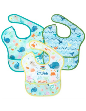 Bumkins SuperBib Önlük Set (3 Adet) // Rolling With The Waves