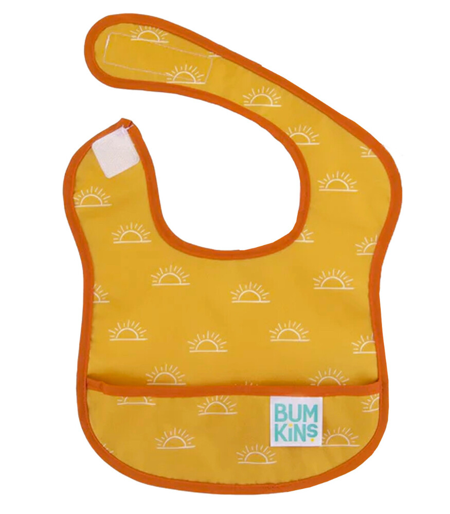 Bumkins SuperBib Lätzchen (6-24 Monate) – Wasserdicht, Abwischbar, BPA-frei, Mit Auffangtasche
