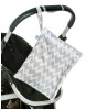 Bumkins Wet/Dry Bag Islak ve Kirli Çantası // Gray Chevron