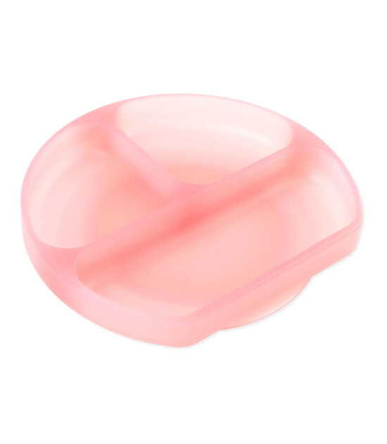 Bumkins Silikon Vakumlu Tabak - Pink Jelly