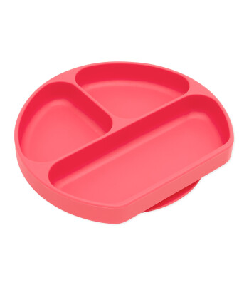 Bumkins Silikon Vakumlu B&ouml;lmeli Tabak // Red