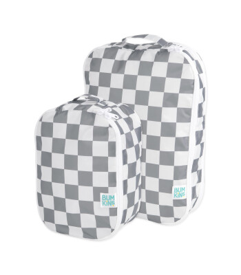 Bumkins Düzenleyici Çanta Seti // Charcoal Check