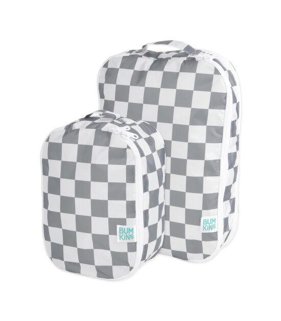 Bumkins Düzenleyici Çanta Seti // Charcoal Check