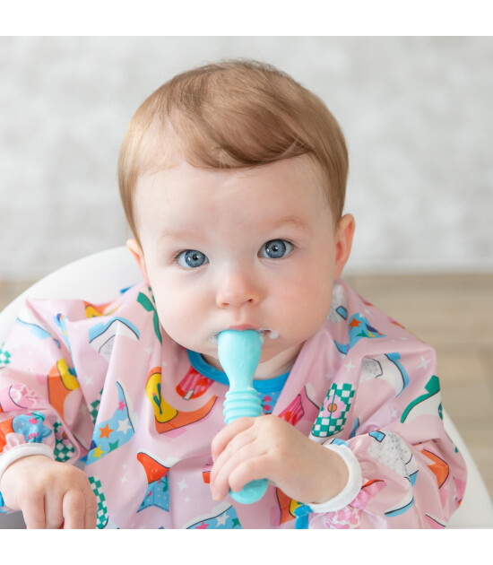 Bumkins Sleeved Bib Uzun Kollu Önlük // Boots