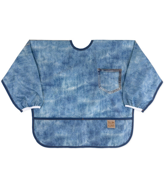 Bumkins x Roamio Uzun Kollu Önlük (6-24 ay) - Vintage Denim