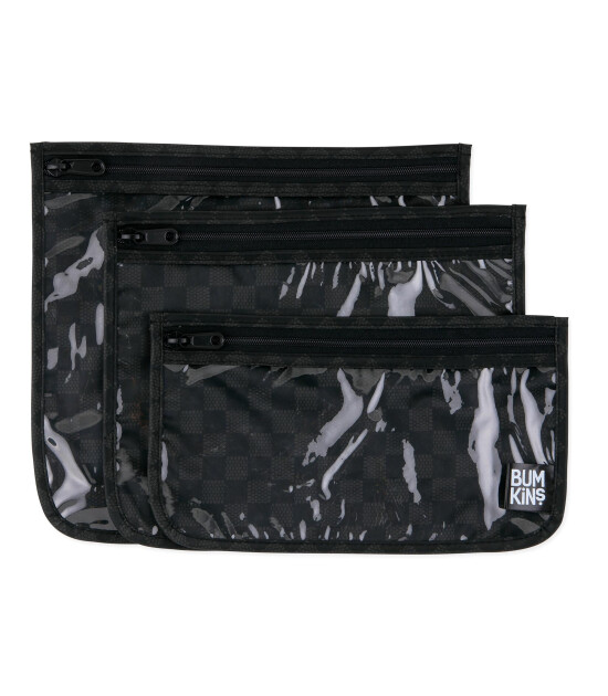 Bumkins Şeffaf Seyahat Çantası - Rich Black