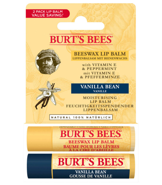 Burt's Bees Dudak Bakım Krem Seti // Beeswax + Vanilya