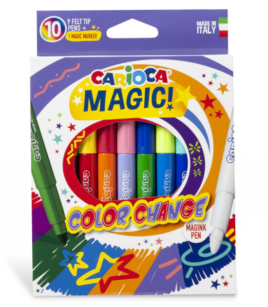 Carioca Renk Değiştiren Sihirli Keçeli Kalemler (9+1)