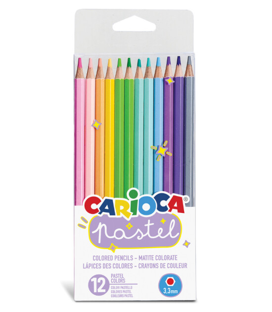 Carioca Kuru Boya Kalemi // Pastel (12 Renk)