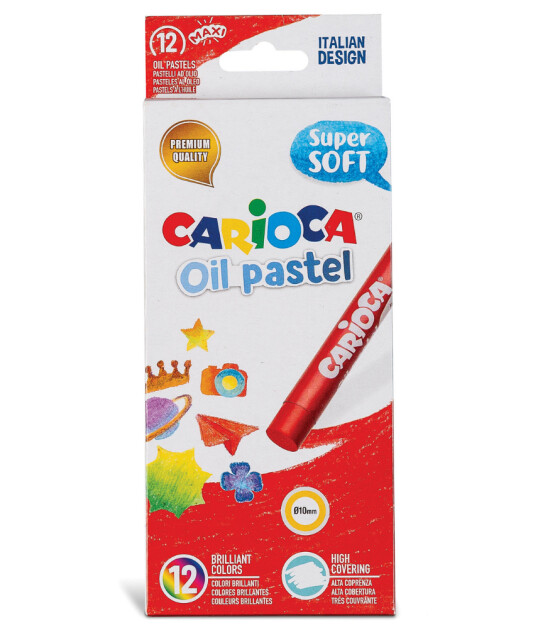 Carioca Yağlı Pastel Boya Kalem (12 Renk)