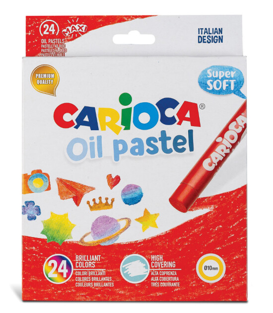 Carioca Yağlı Pastel Boya Kalem (24 Renk)