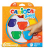 Carioca Teddy Şekilli Elleri Kirletmeyen Mum Boya Kalemi (6 Renk)